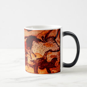 Lascaux Pferde und ein Bulle Verwandlungstasse