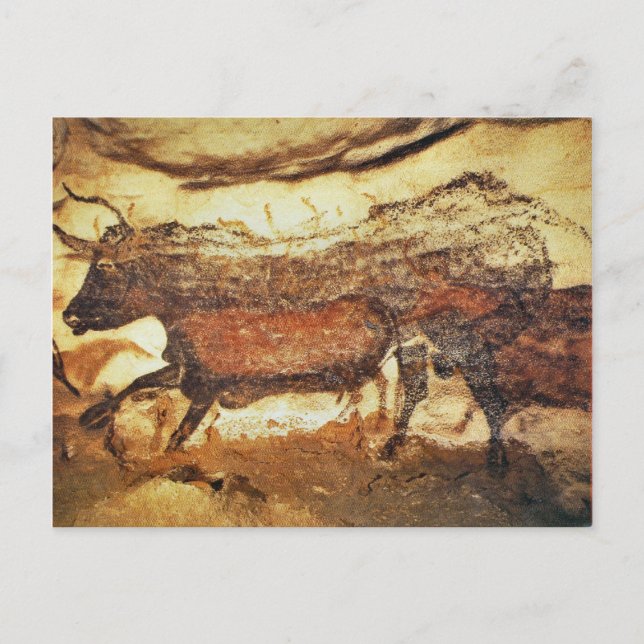 Lascaux Vorhistorische Höhlenmalereien Postkarte (Vorderseite)