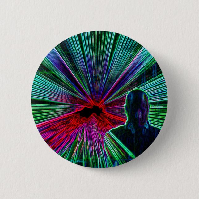 Laser auf DJ-Knopf/-Abzeichen Button (Vorderseite)