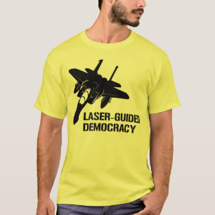 Laser - geführte Demokratie/Frieden durch T-Shirt