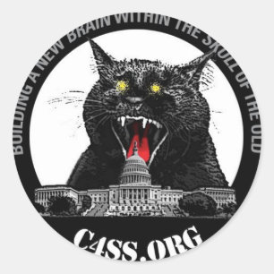 Laser-Katze für die C4SS Herrschaft der Aufkleber
