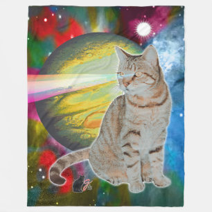 Laser-Katze Mossbody Fleecedecke