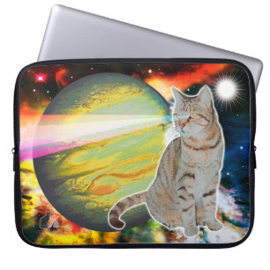 Laser-Katzen-Mooskörper-Laptop-Hülle Laptopschutzhülle