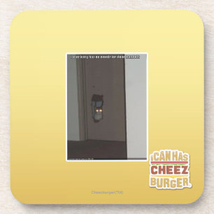 Laser-Miezekatze Getränkeuntersetzer