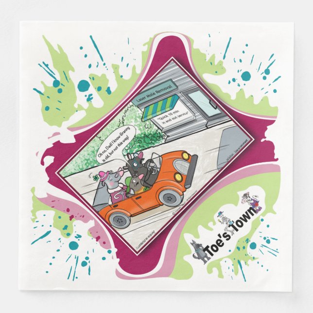 Laser Mole Removal | Grandma’s Birthday Dinner Serviette (Vorderseite)