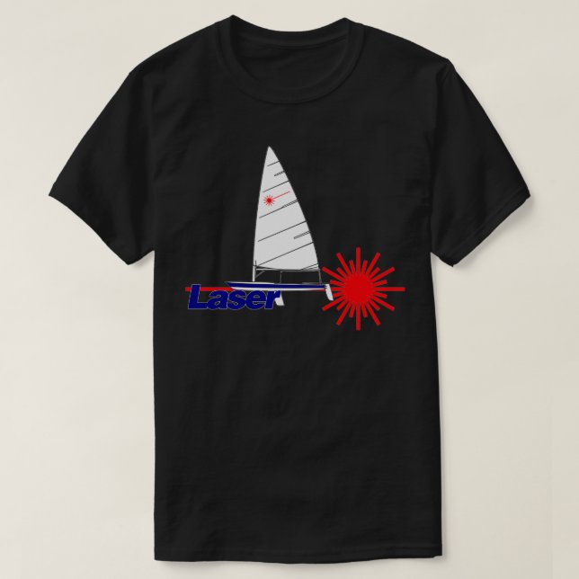 Laser-Segelboot Bestseller Class T-Shirt (Design vorne)