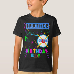 Laser Tag Birthday Boy Party Gamer Bruder des T-Shirt
