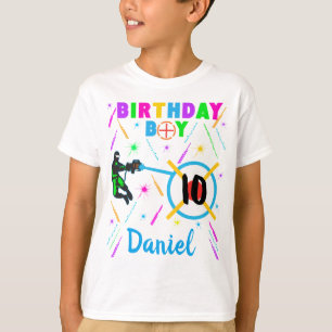 Laser Tag Birthday Boy Party Gamer Gaming T-Shirt