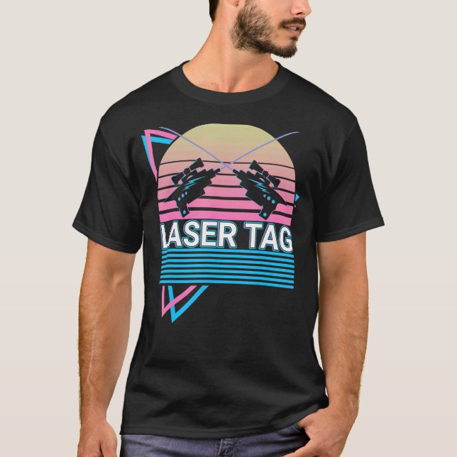 Laser Tag Game Lasertag Retro T-Shirt (Vorderseite)