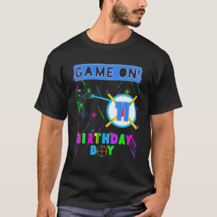 Laser Tag Geburtstag Junge Party Gamer Gaming Age T-Shirt