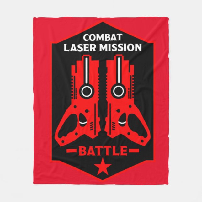 Laser-Tag-Kampfeinsatz Kinder Fleecedecke (Vorderseite)
