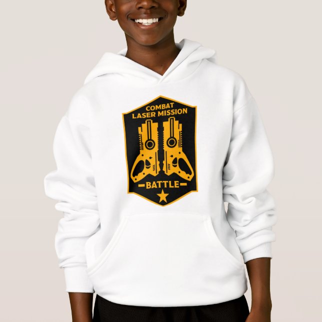Laser-Tag-Kampfeinsatz Kinder Hoodie (Vorderseite)