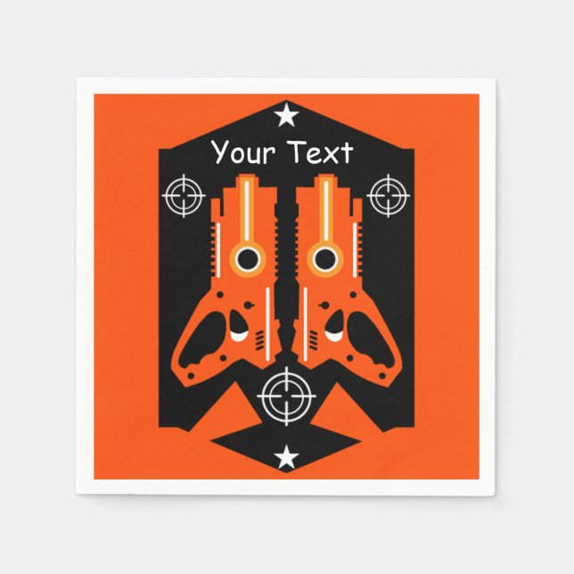 Laser-Tag-Kampfeinsatz Kinder Serviette (Vorderseite)