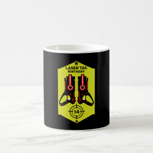Laser Tag Kindergeburtstag 14 Jahre T - Shirt Kaffeetasse