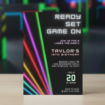 Laser Tag Neon Light Geburtstagsparty