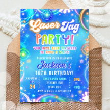 Laser Tag Party Neon Lasergame Glow Jungen Geburts