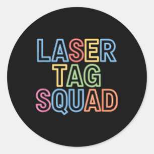 Laser Tag Squad Laser Tag Modus  Runder Aufkleber