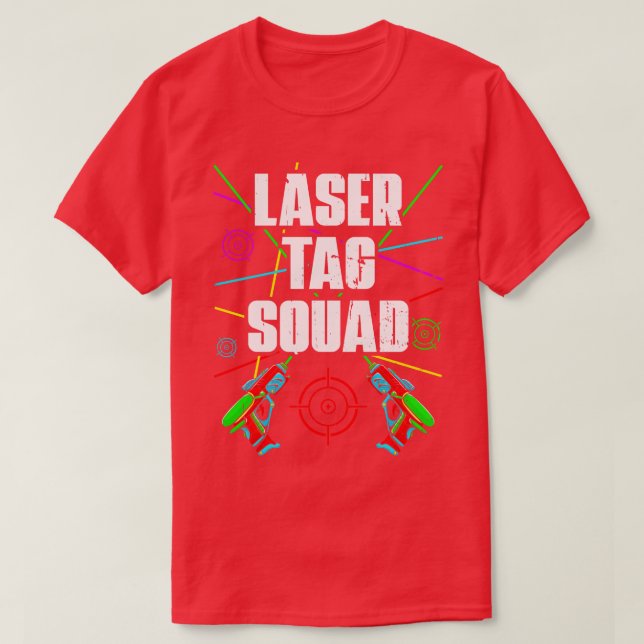Laser-Tag-Squad T-Shirt (Design vorne)