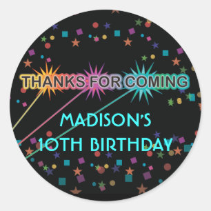 Laser-Umbau beschriftet, um Ihnen zu danken, Runder Aufkleber