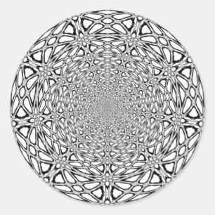 Laser Wood Runder Aufkleber