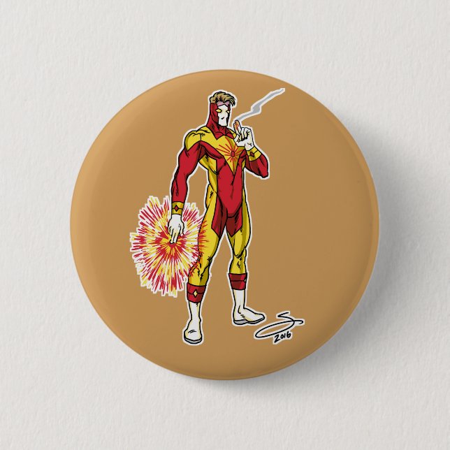 Laserblast Knopf Button (Vorderseite)