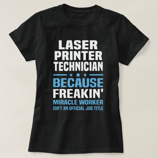 Laserdrucker T-Shirt (Design vorne)