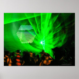 Laserlicht-Außenposter Poster