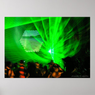 Laserlicht-Außenposter Poster