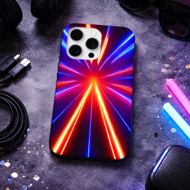 Laserlichtstrahlen iPhone Hülle (Von Creator hochgeladen)