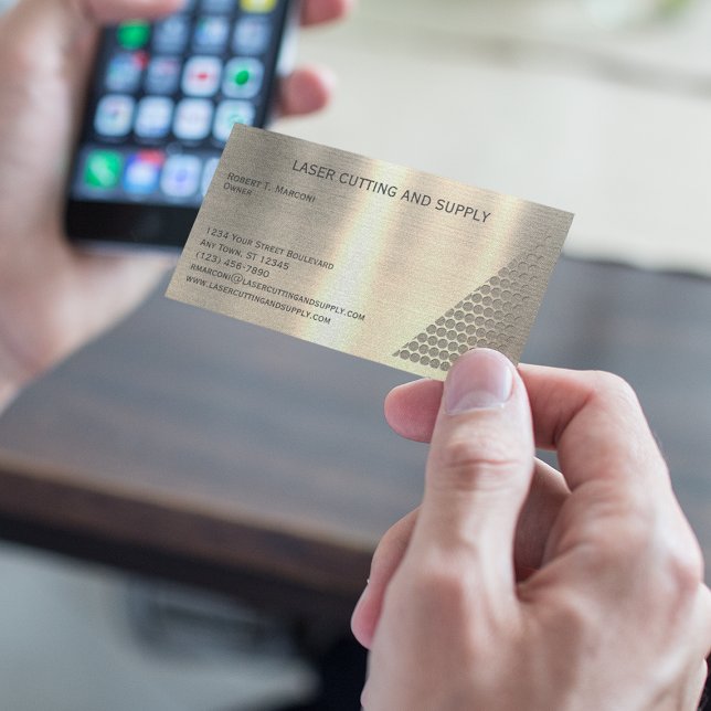 Laserschneidungs- und Lieferfirmen Visitenkarte (Von Creator hochgeladen)