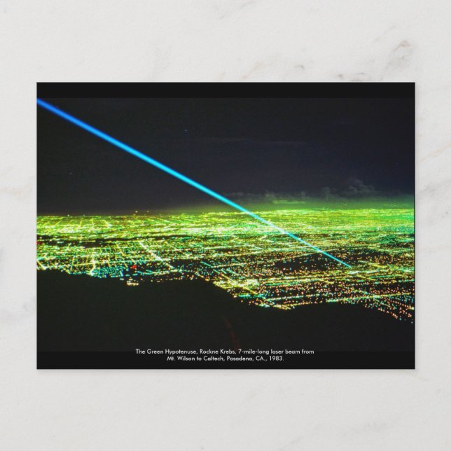 Laserskulptur von Rockne Krebs Postcard Postkarte (Vorderseite)