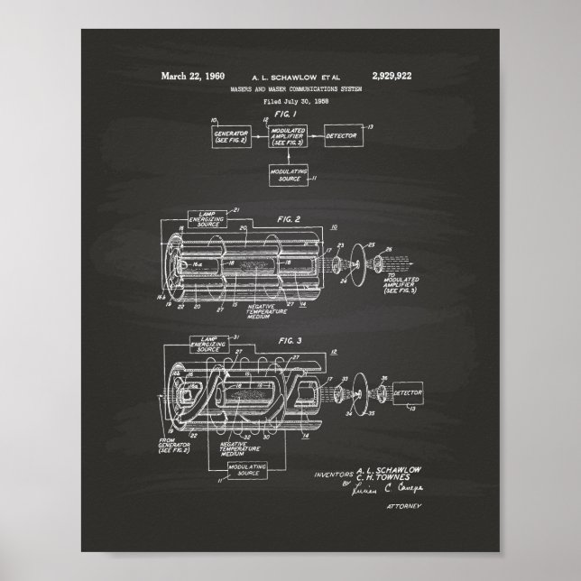 Lasersystem 1960 Patentenkabine Poster (Vorne)