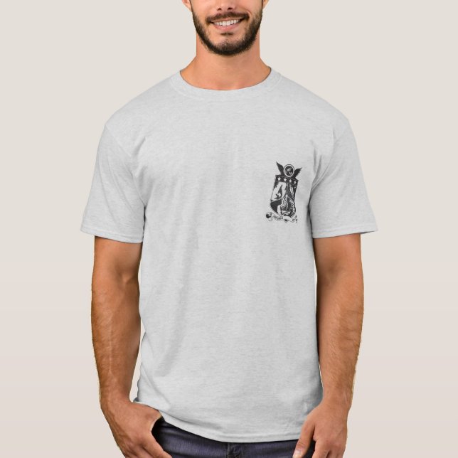 LASFS kleiner Logo-T - Shirt BW (Vorderseite)