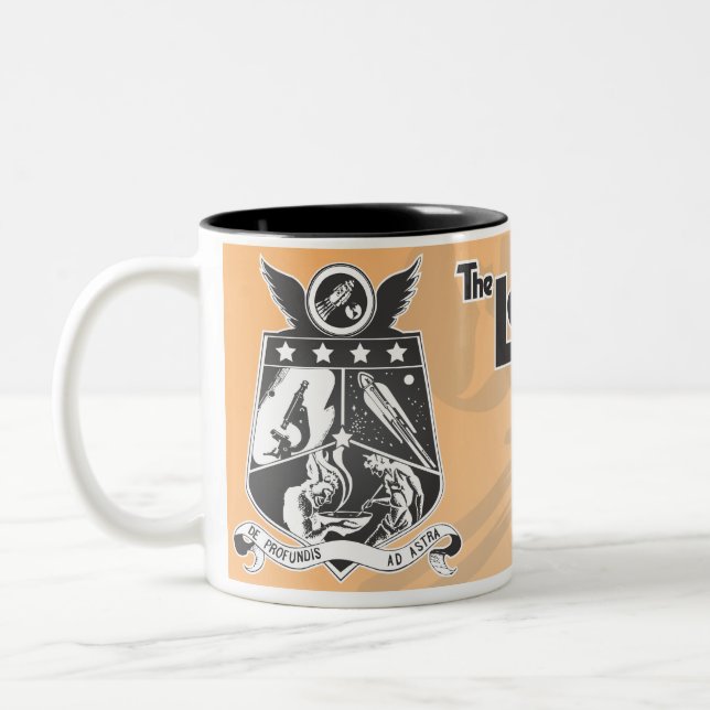 LASFS Logo-Tassen-Orange Zweifarbige Tasse (Links)