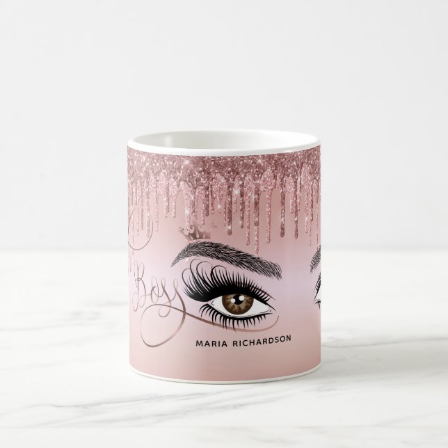 Lash Boss Makeup Eyebrow Eyes Lashes Gold Kaffeetasse (Mittel)