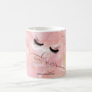 Lash Boss Makeup Eyebrow Eyes Lashes Gold Kaffeetasse