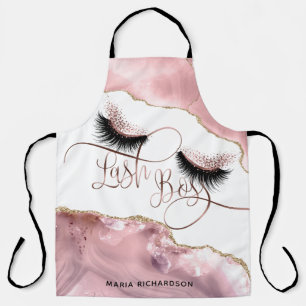 Lash Boss Makeup Eyebrow Eyes Lashes Rosa Schürze