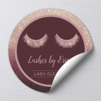Lash Cleaner Rose Gold Ombre Eyelash Extensions