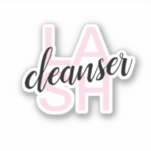 Lash Cleanser Aufkleber