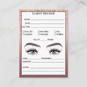 Lash Client Record Add Logo Business Card Visitenkarte