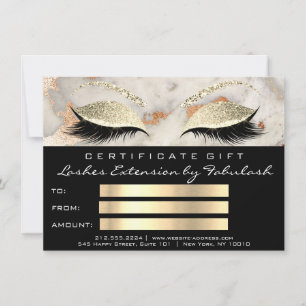 Lash Coral Marmor Makeup Black Certificate Geschen
