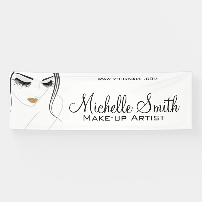 Lash-Erweiterungen mit langen Blitzen Banner (Horizontal)