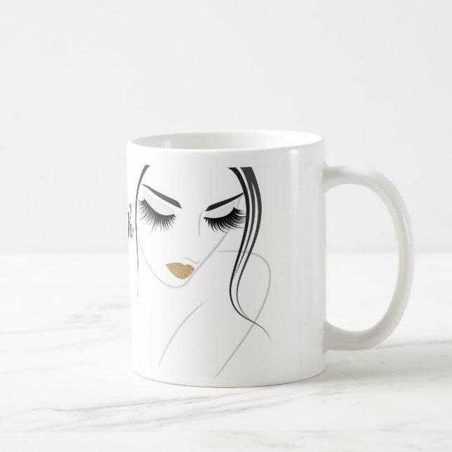 Lash-Erweiterungen mit langen Blitzen Tasse (Rechts)