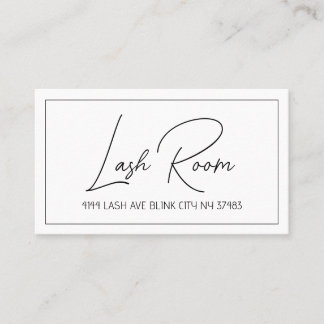 Lash-Erweiterungen Moderne, saubere Visitenkarte