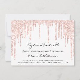 Lash Extension Aftercare Instruction Spark Glitzer Einladung