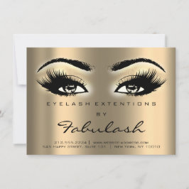 Lash Extension Aftercare Instructions Sepia Gold Einladung