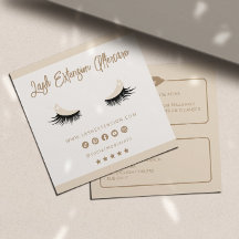 Lash Extension Aftercare Socialmedia Minimalistisc