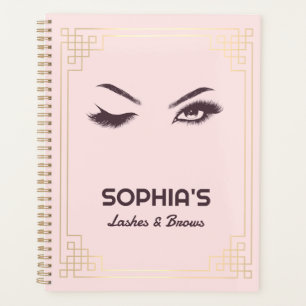 Lash Extension Brows Pink Gold Terminplaner Planer