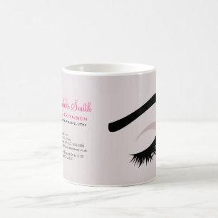 Lash Extension Company Branding Kaffeetasse