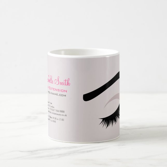 Lash Extension Company Branding Kaffeetasse (Mittel)